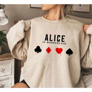 Alice In Borderland Survival Series Graphic Crewneck Sweatshirt